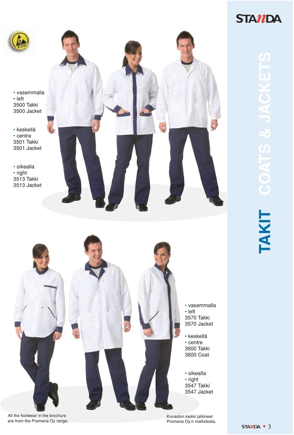 3547 Takki 3547 Jacket All the footwear in the brochure are from the