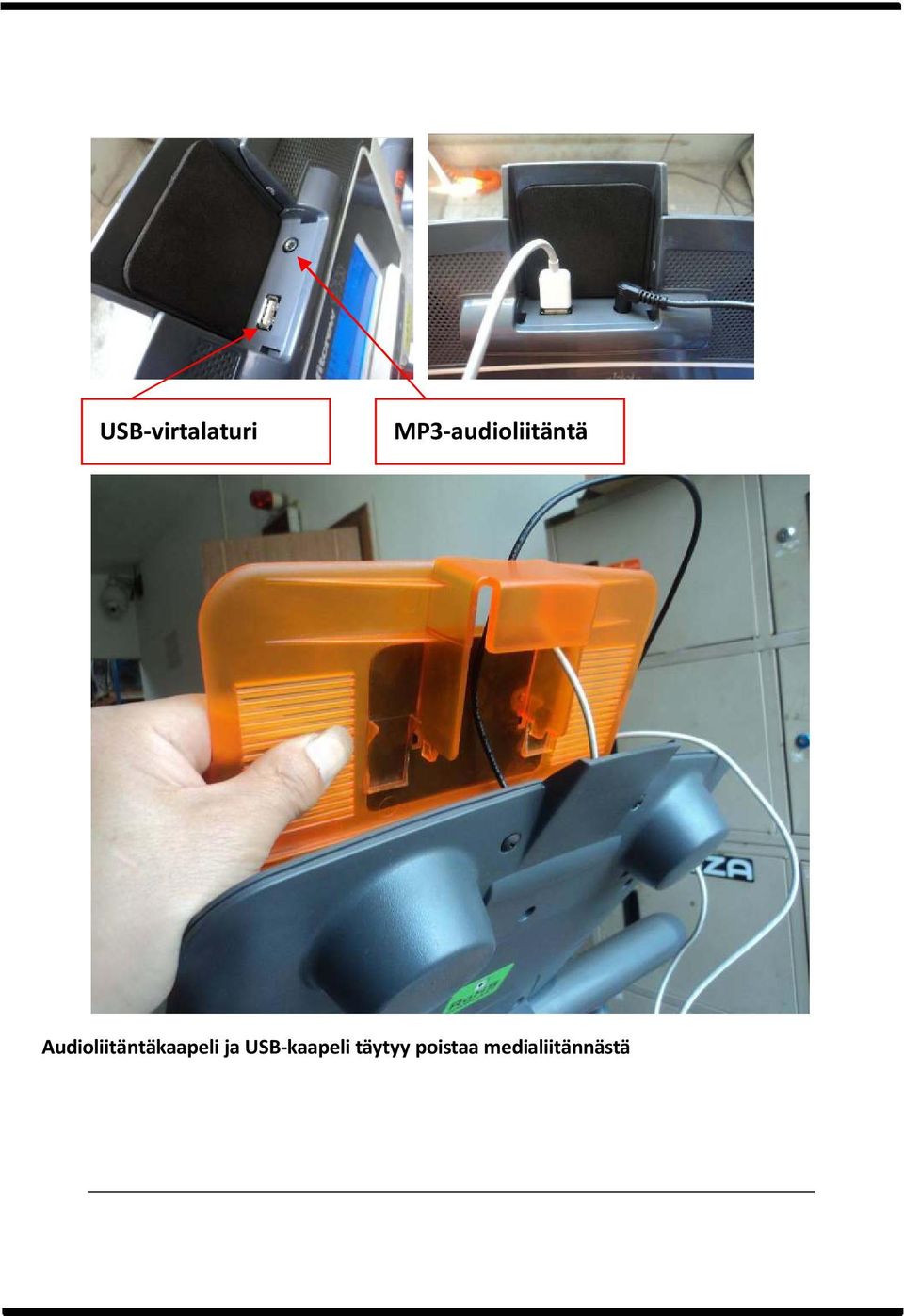 Audioliitäntäkaapeli ja