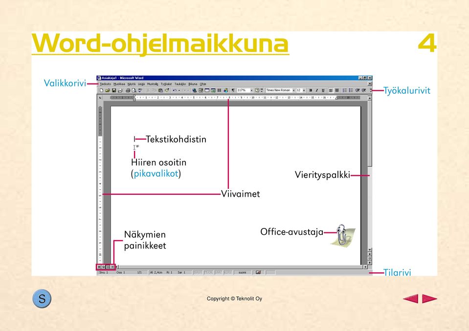 osoitin (pikavalikot) Vierityspalkki