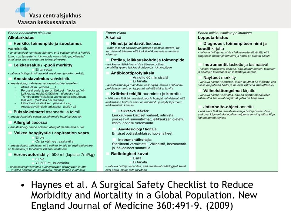 Morbidity and Mortality in a Global