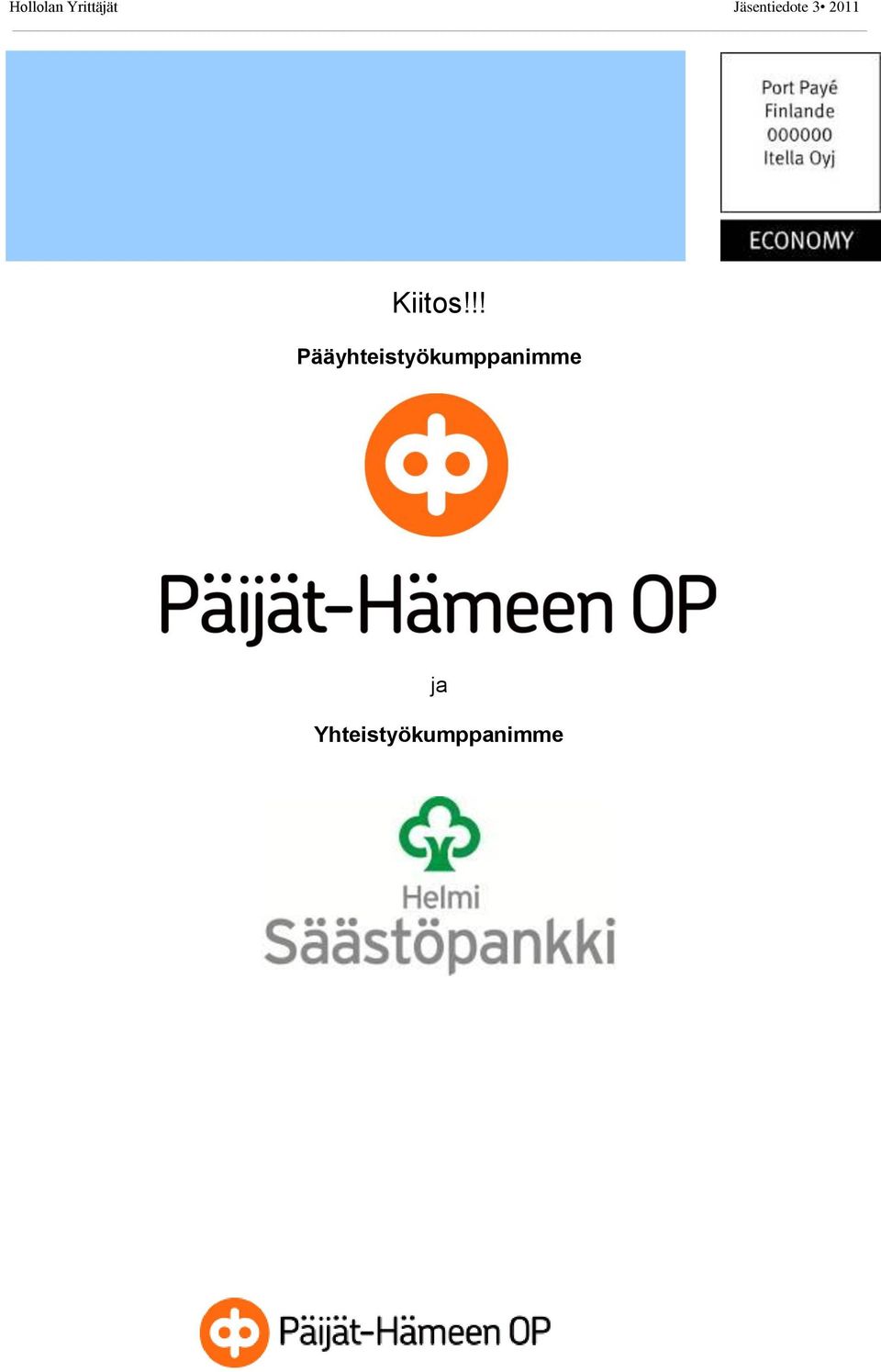 Kiitos!