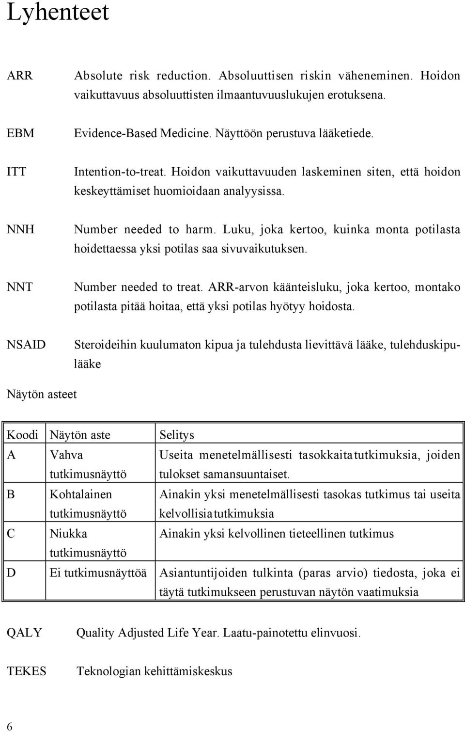 Luku, joka kertoo, kuinka monta potilasta hoidettaessa yksi potilas saa sivuvaikutuksen. NNT Number needed to treat.