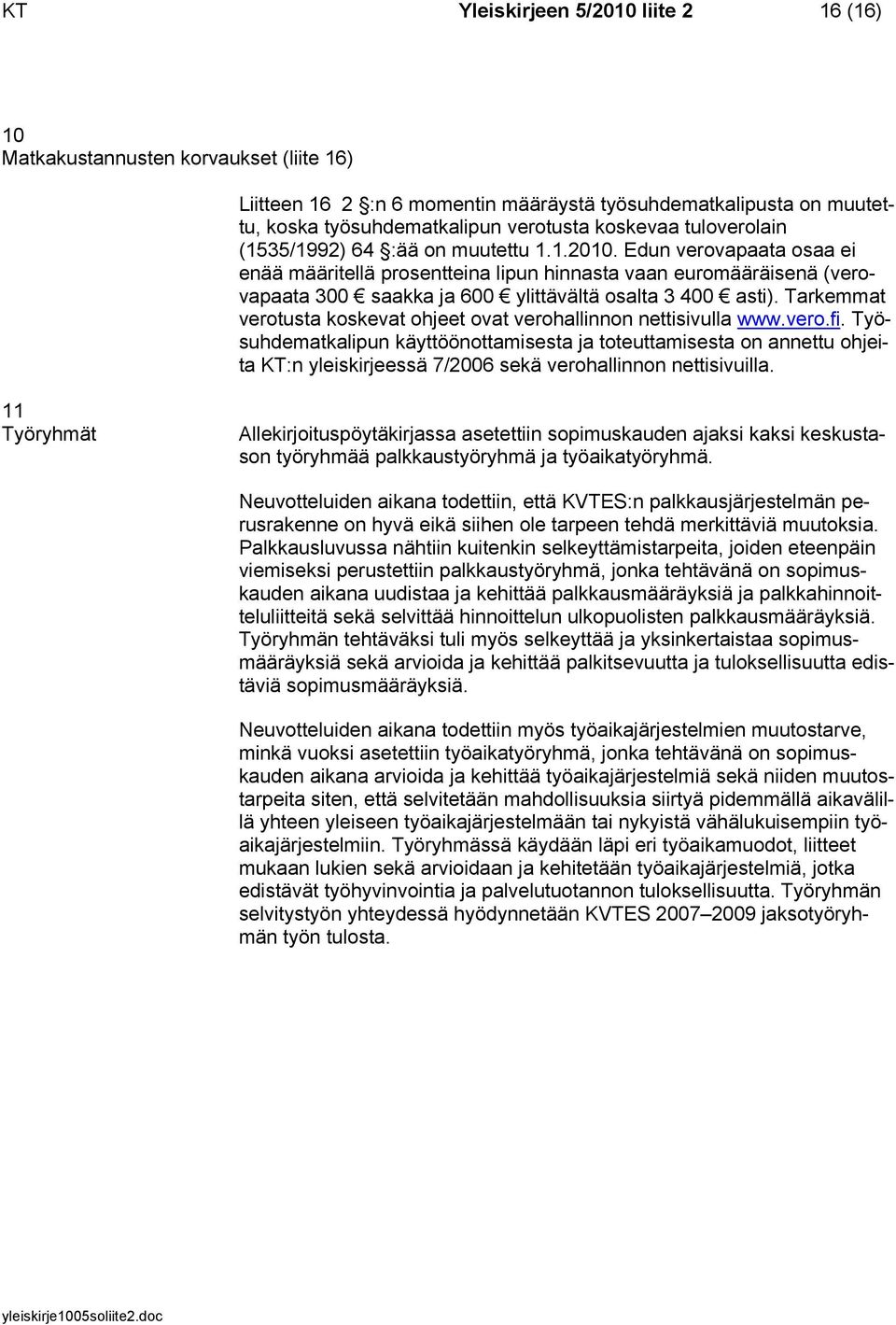 Edun verovapaata osaa ei enää määritellä prosentteina lipun hinnasta vaan euromääräisenä (verovapaata 300 saakka ja 600 ylittävältä osalta 3 400 asti).