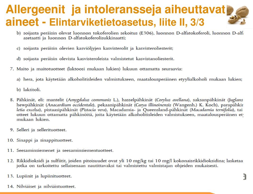 aiheuttavat aineet -