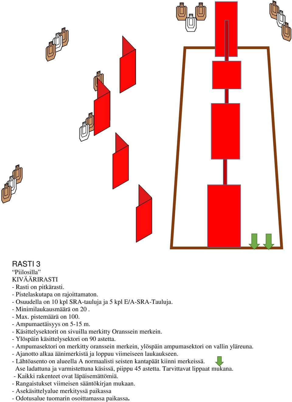 - Max. pistemäärä on 100. - Ampumaetäisyys on 5-15 m.