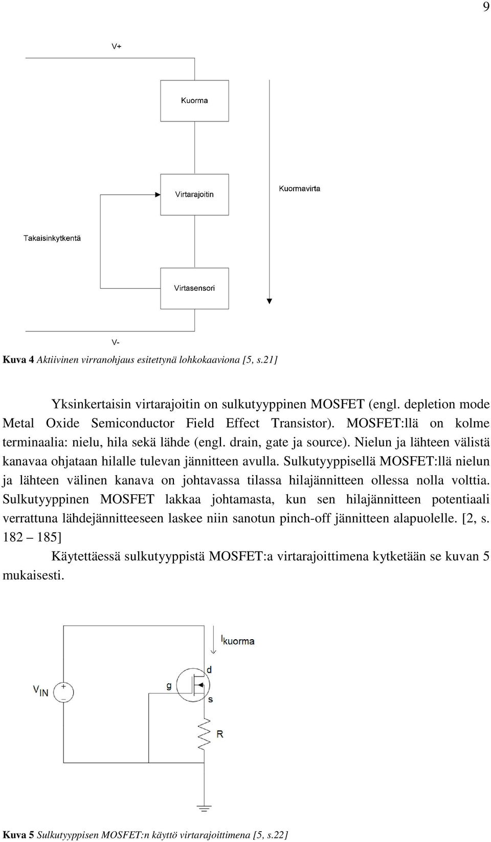 Sulkutyyppisellä MOSFET:llä nielun ja lähteen välinen kanava on johtavassa tilassa hilajännitteen ollessa nolla volttia.