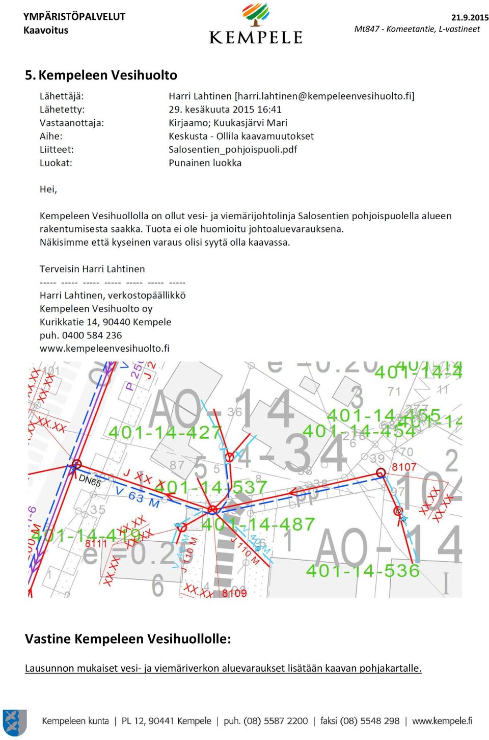 mukaiset vesi- ja viemäriverkon