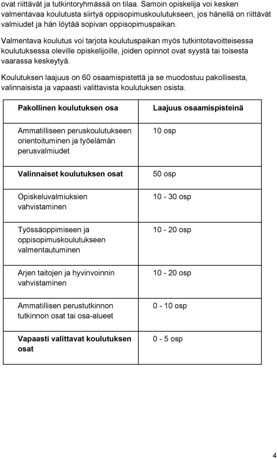 Valmentava koulutus voi tarjota koulutuspaikan myös tutkintotavoitteisessa koulutuksessa oleville opiskelijoille, joiden opinnot ovat syystä tai toisesta vaarassa keskeytyä.