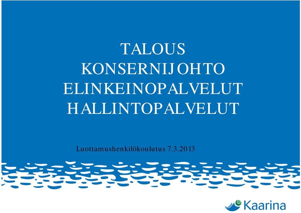 HALLINTOPALVELUT