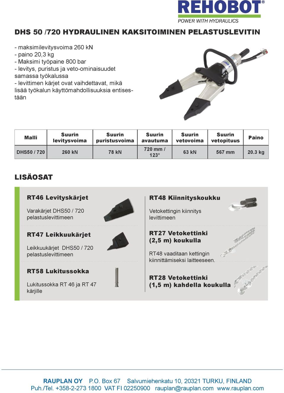 Paino 63 kn 567 mm 20.