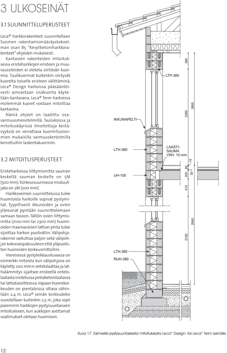 Leca Design harkoissa pääsääntöisesti ainoastaan sisäkuorta käytetään kantavana. Leca Term harkoissa molemmat kuoret voidaan mitoittaa kantavina. Nämä ohjeet on laadittu osavarmuus menetelmillä.