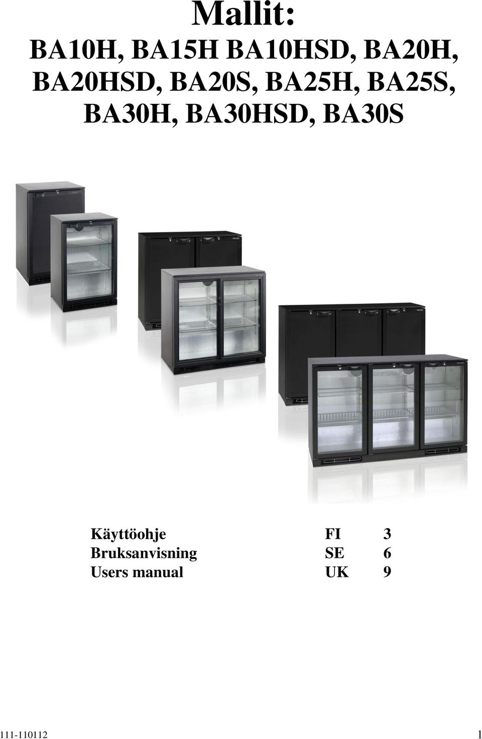 BA30HSD, BA30S Käyttöohje FI 3