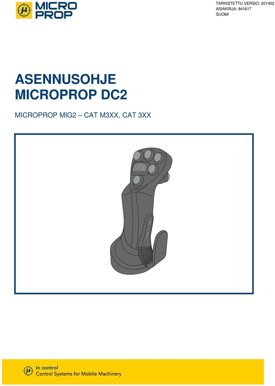 ASENNUSOHJE MICROPROP DC2