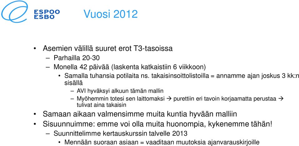 takaisinsoittolistoilla = annamme ajan joskus 3 kk:n sisällä AVI hyväksyi alkuun tämän mallin Myöhemmin totesi sen laittomaksi purettiin eri