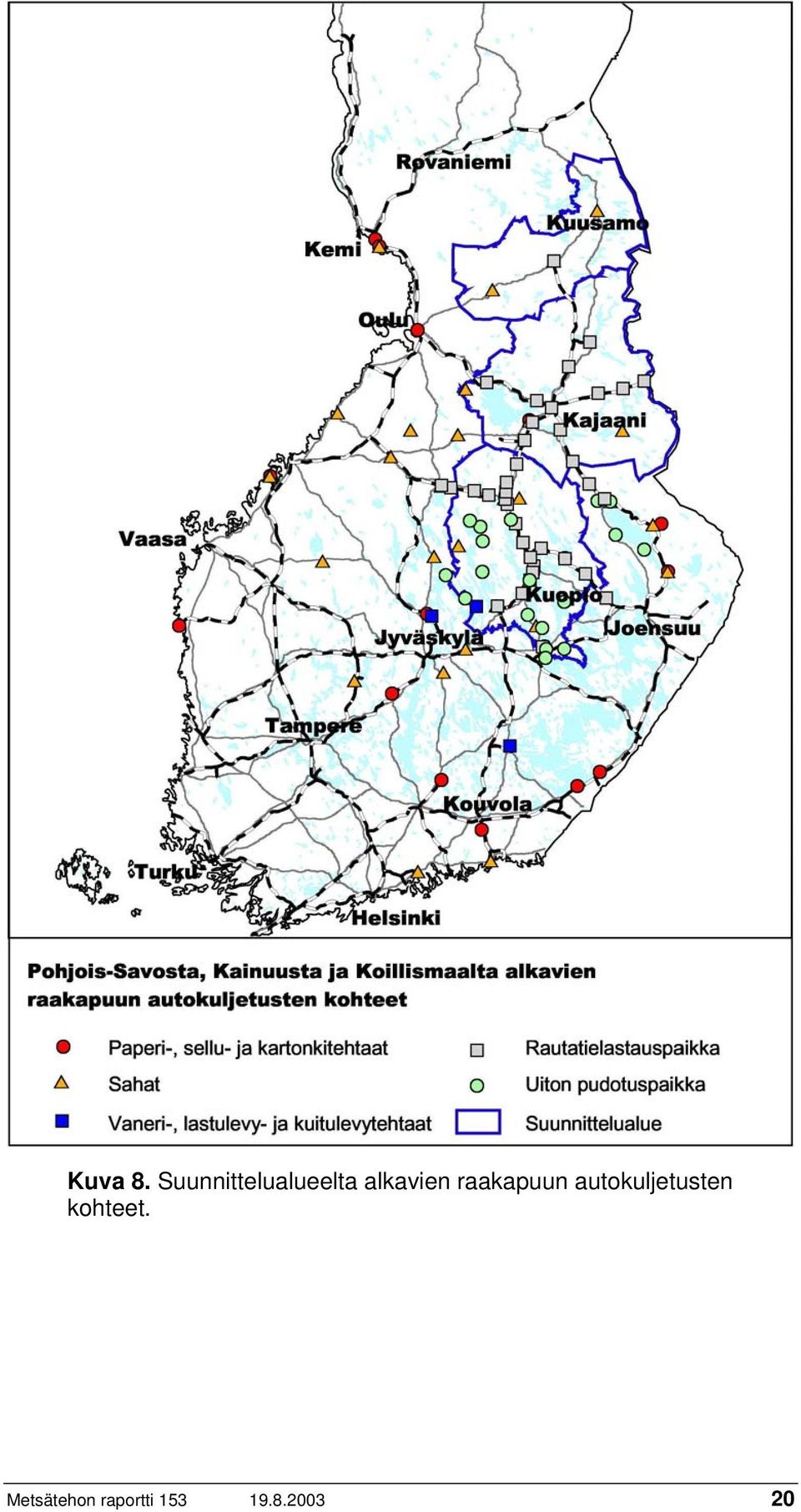 alkavien raakapuun