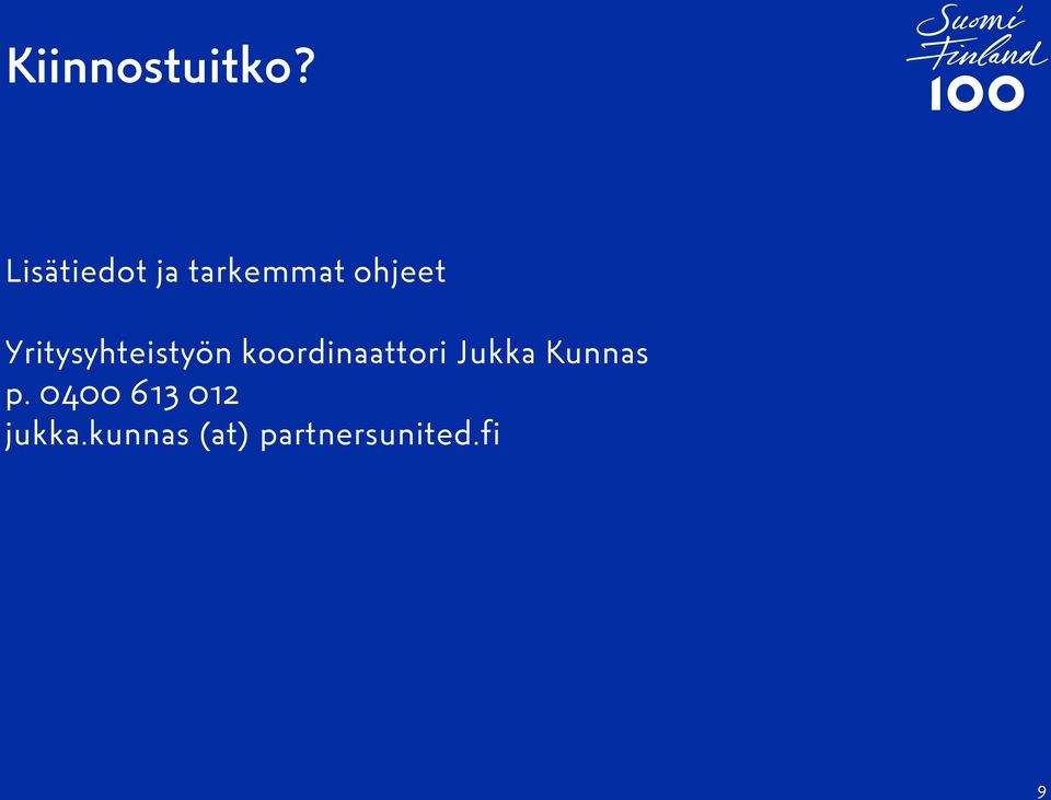 Yritysyhteistyön koordinaattori