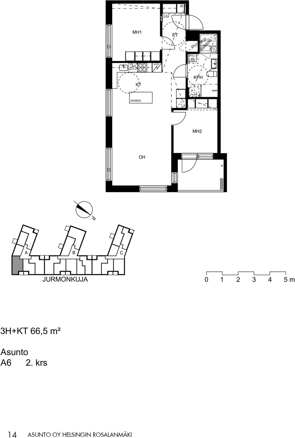 H2 JURONKUJ 3H+ 66,5 m²