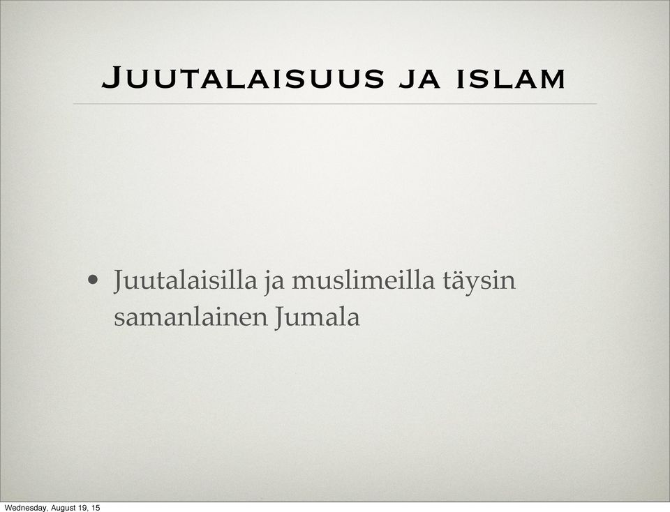 Juutalaisilla ja