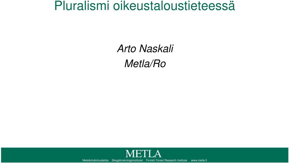 Metsäntutkimuslaitos