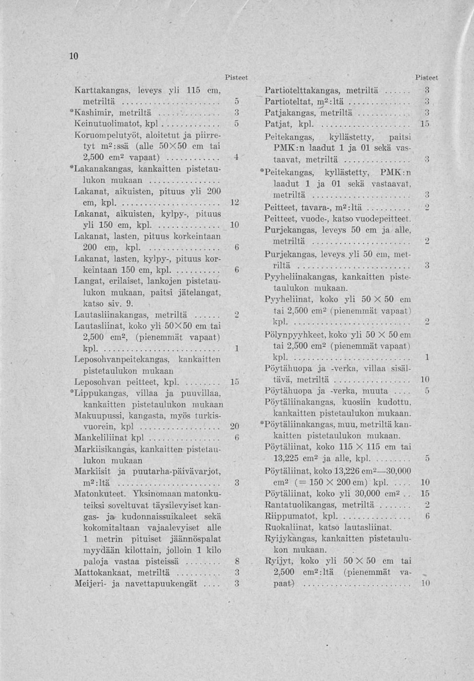 korkeintaan 150 cm, kpl 6 Langat, erilaiset, lankojen pistetaulukon mukaan, paitsi jätelangat, katso siv. 9.