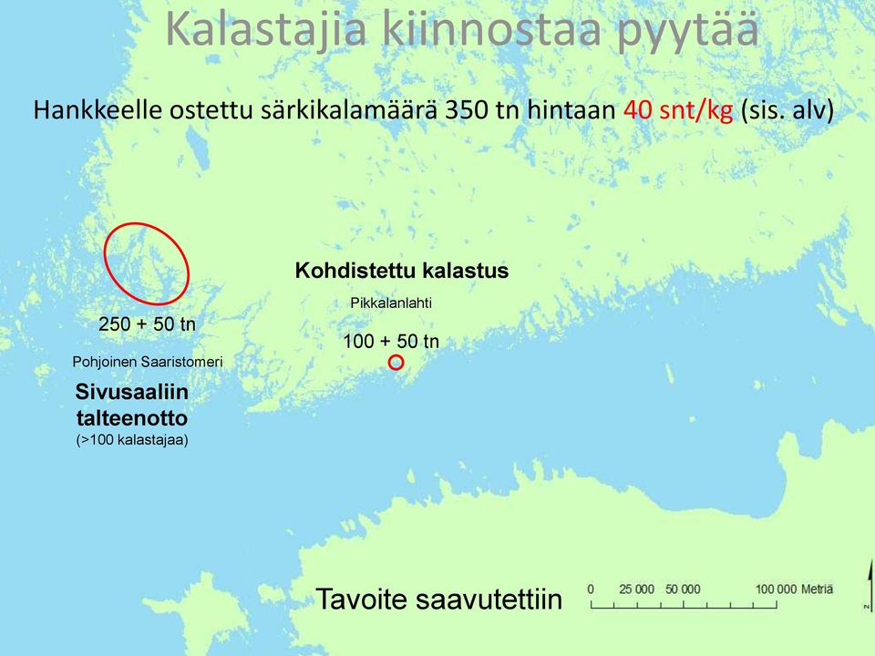 alv) Kohdistettu kalastus 250 + 50 tn Pohjoinen Saaristomeri