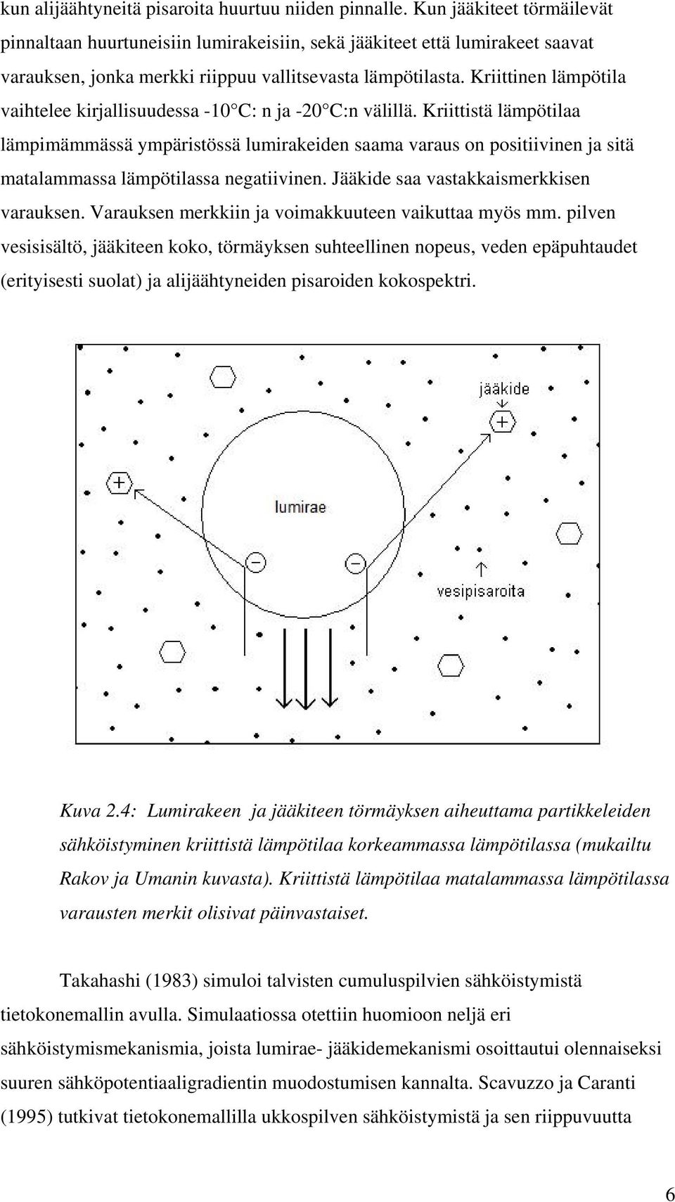 Kriittinen lämpötila vaihtelee kirjallisuudessa -10 C: n ja -20 C:n välillä.