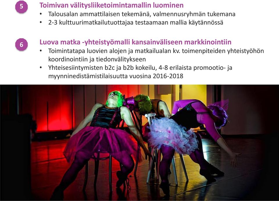 markkinointiin Toimintatapa luovien alojen ja matkailualan kv.