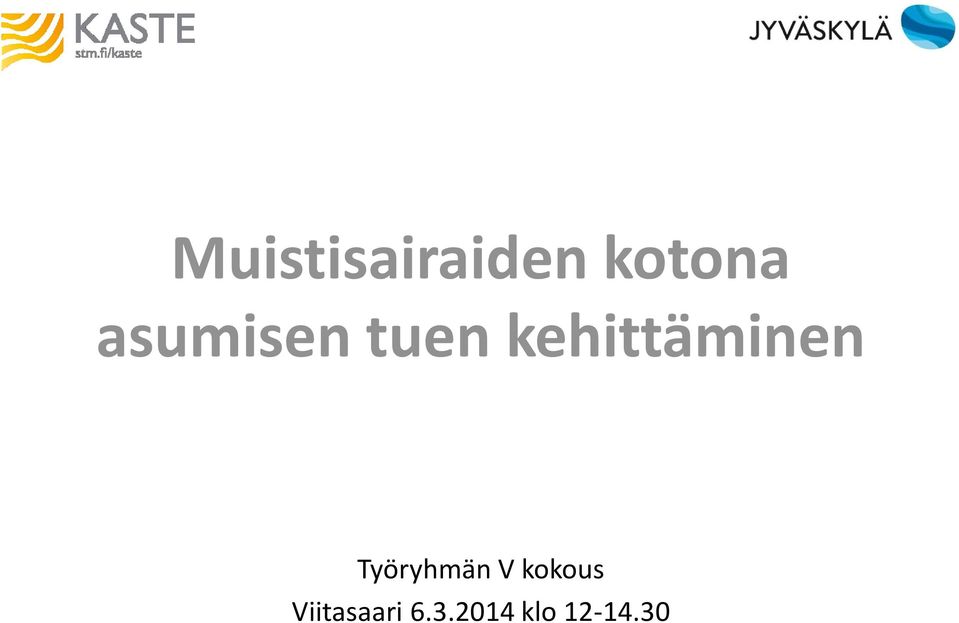 kehittäminen Työryhmän V