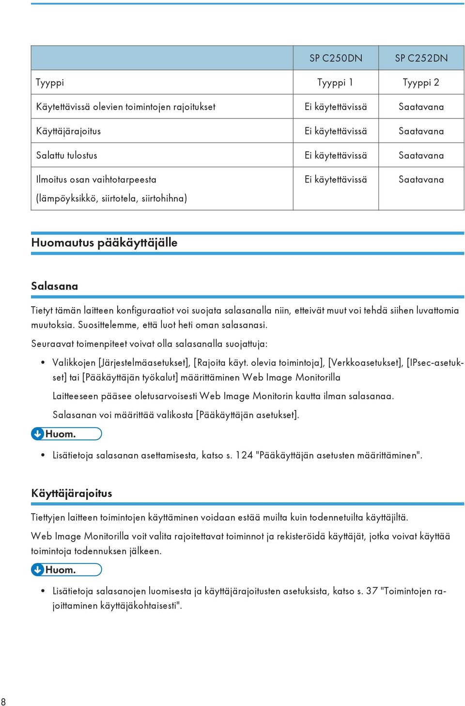 salasanalla niin, etteivät muut voi tehdä siihen luvattomia muutoksia. Suosittelemme, että luot heti oman salasanasi.