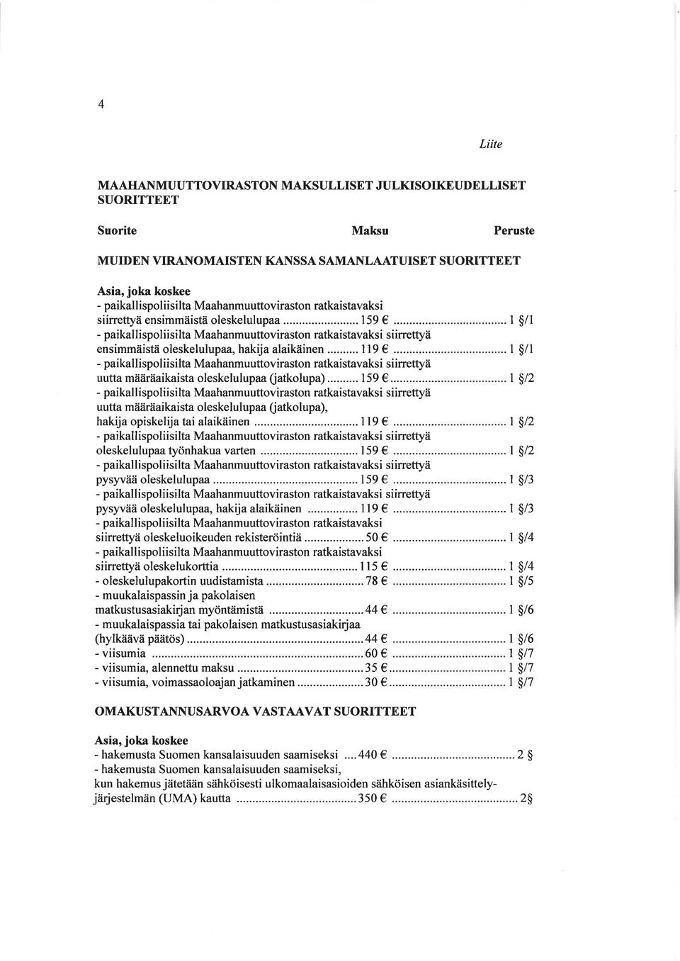 .. - paikallispoliisilta Maahanmuuttoviraston ratkaistavaksi siirrettyä ensimmäistä oleskelulupaa, hakija alaikäinen I l9.