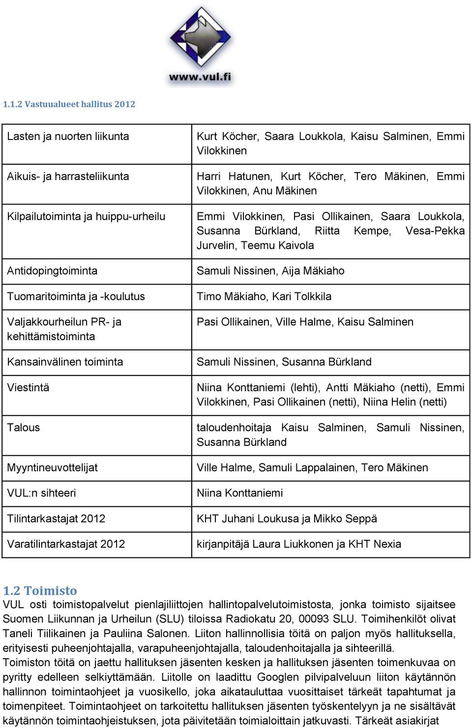 Vilokkinen Harri Hatunen, Kurt Köcher, Tero Mäkinen, Emmi Vilokkinen, Anu Mäkinen Emmi Vilokkinen, Pasi Ollikainen, Saara Loukkola, Susanna Bürkland, Riitta Kempe, Vesa-Pekka Jurvelin, Teemu Kaivola