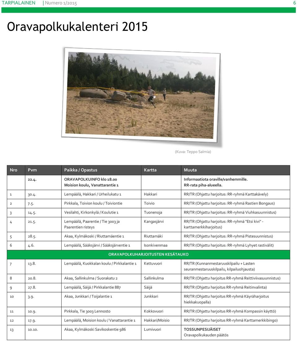 Pirkkala, Toivion koulu / Toiviontie Toivio RR/TR (Ohjattu harjoitus: RR-ryhmä Rastien Bongaus) 3 14.5.
