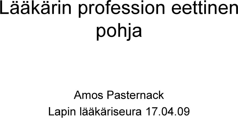 Pasternack Lapin