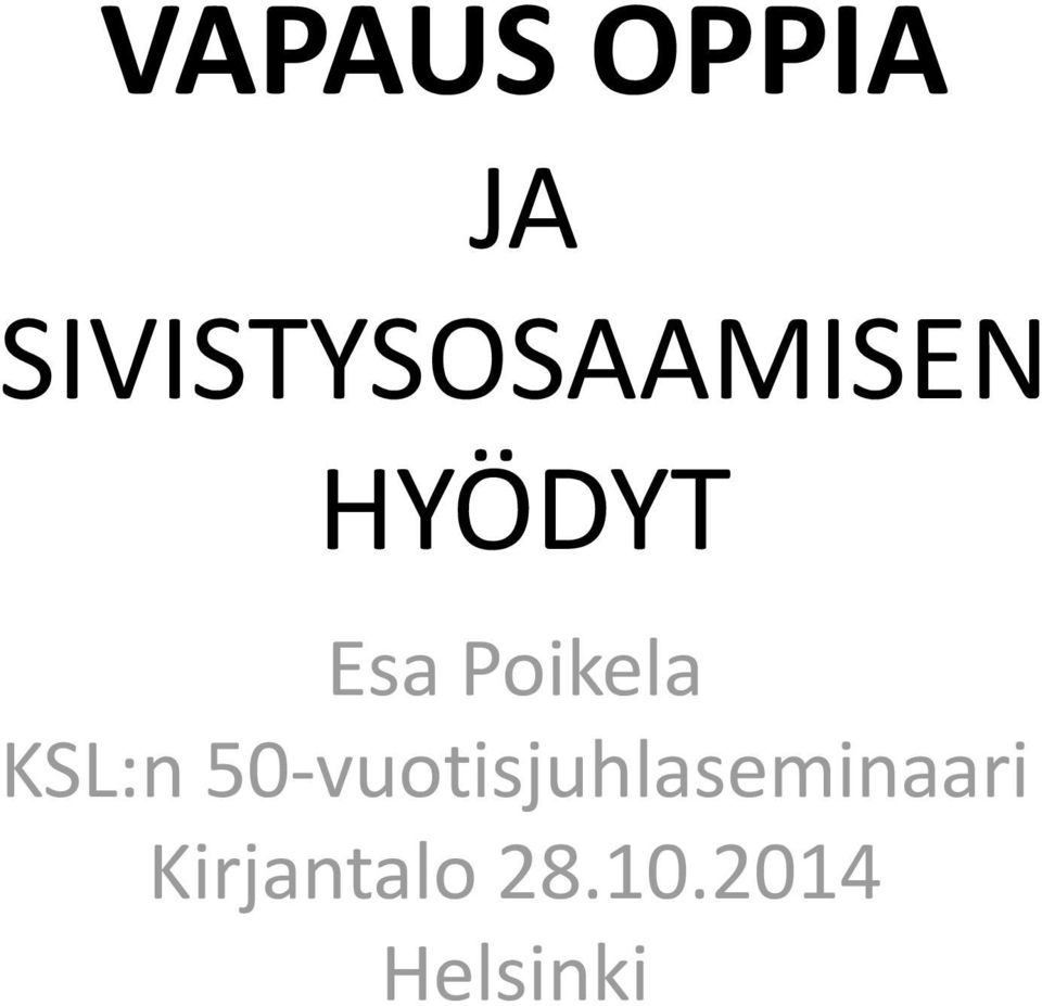 Poikela KSL:n