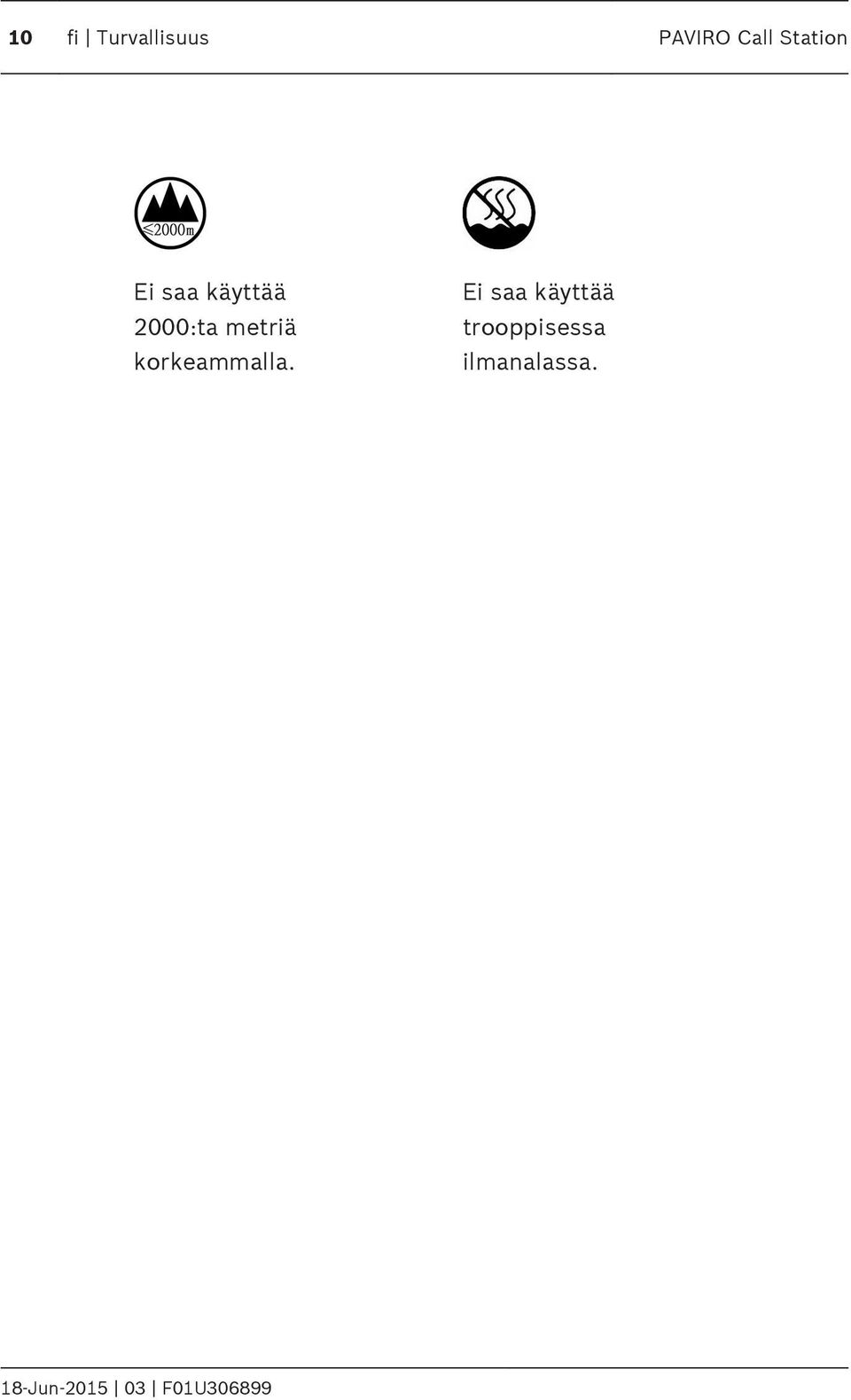 metriä korkeammalla.
