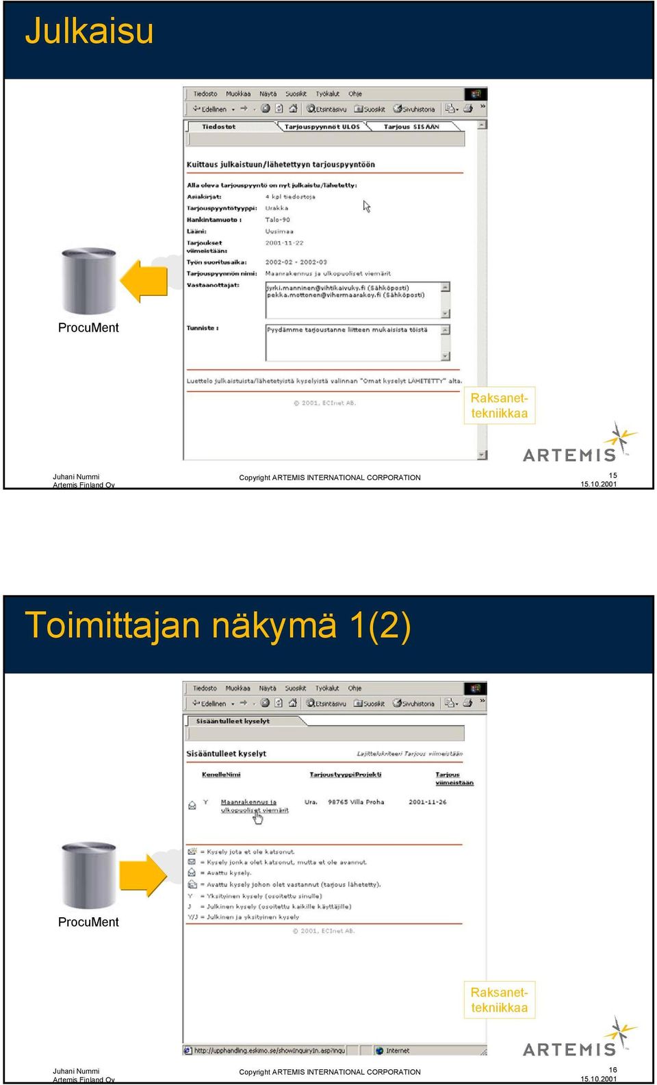 näkymä 1(2) ProcuMent Raksanettekniikkaa