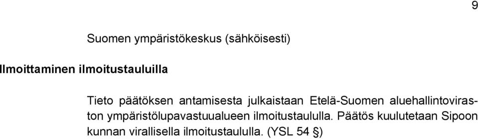 Etelä-Suomen aluehallintoviraston ympäristölupavastuualueen