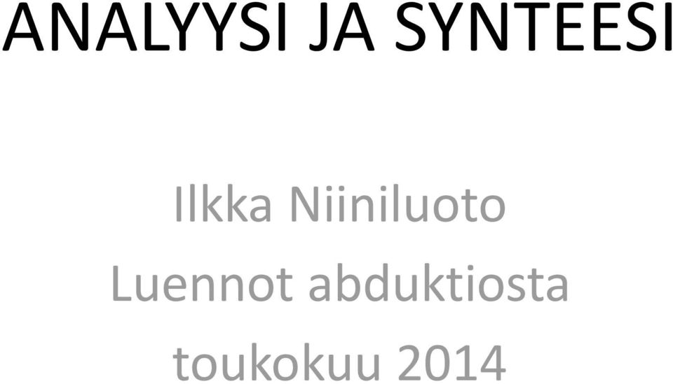 Niiniluoto