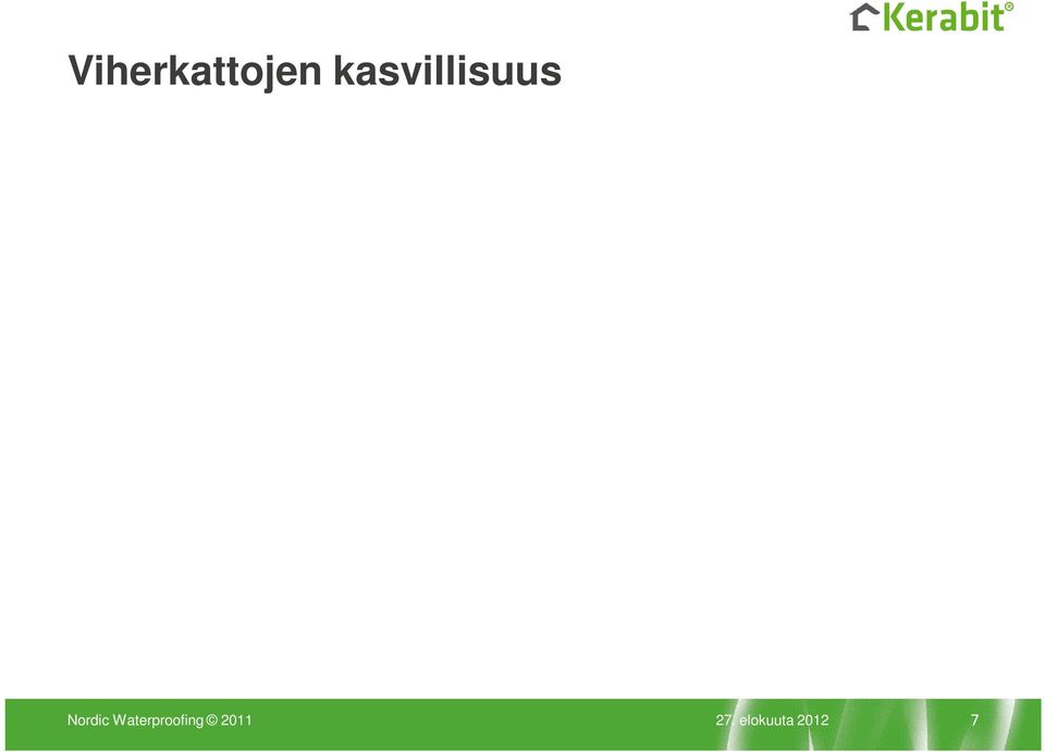 Paksumpi viherkerros ja kasvillisuus runsaampaa ja keskitetympää Kasvukerros 150-900 mm Multakerrokset,