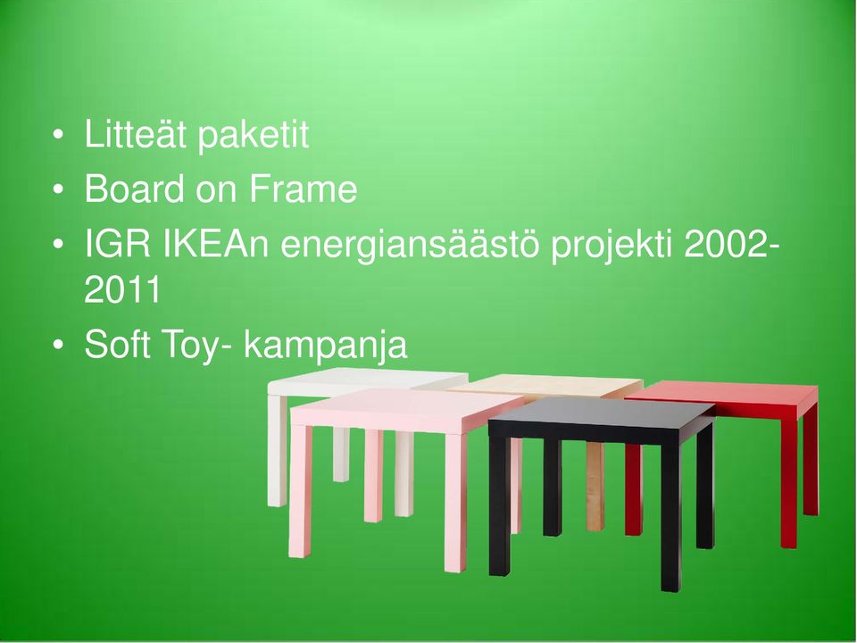 energiansäästö projekti