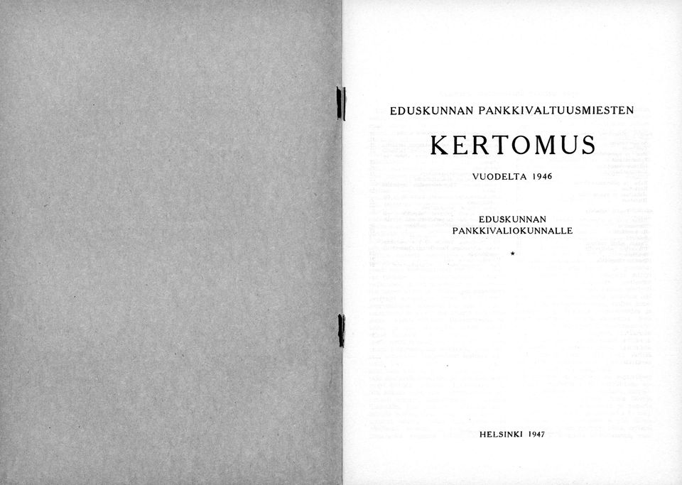 KERTOMUS VUODELTA 1946 