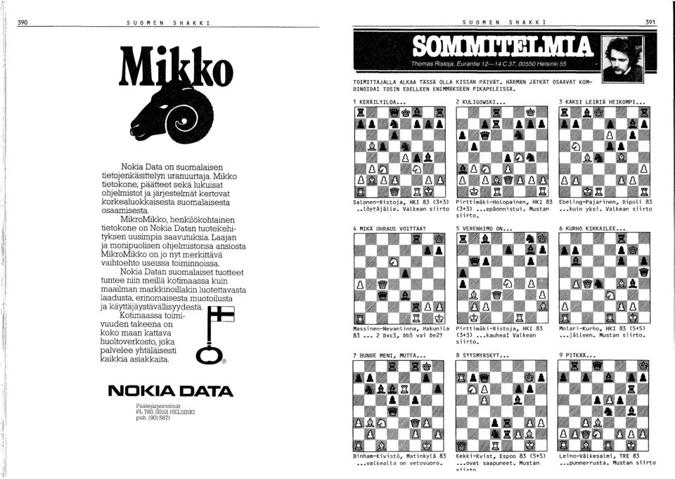 korkealuokkaisesta suomalaisesta osaamisesta, MikroMikko, henkilökohtainen tietokone on Nokia Datan tuotekehityksen uusimpia saavutuksia, Laajan ja monipuolisen ohjelmistonsa ansiosta MikroMikko on