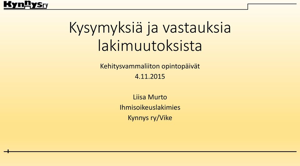 Kehitysvammaliiton opintopäivät