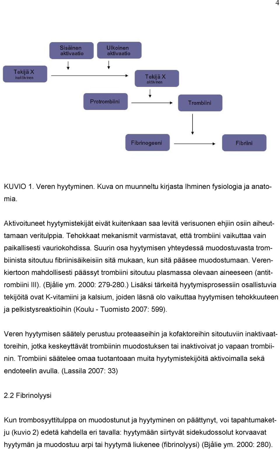 Suurin osa hyytymisen yhteydessä muodostuvasta trombiinista sitoutuu fibriinisäikeisiin sitä mukaan, kun sitä pääsee muodostumaan.