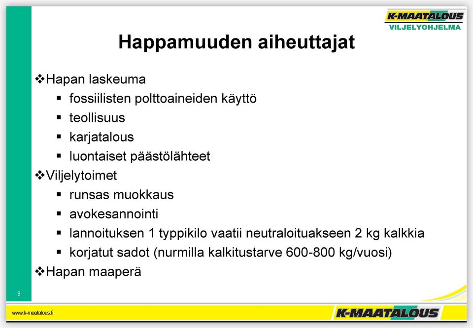 muokkaus avokesannointi lannoituksen 1 typpikilo vaatii neutraloituakseen 2