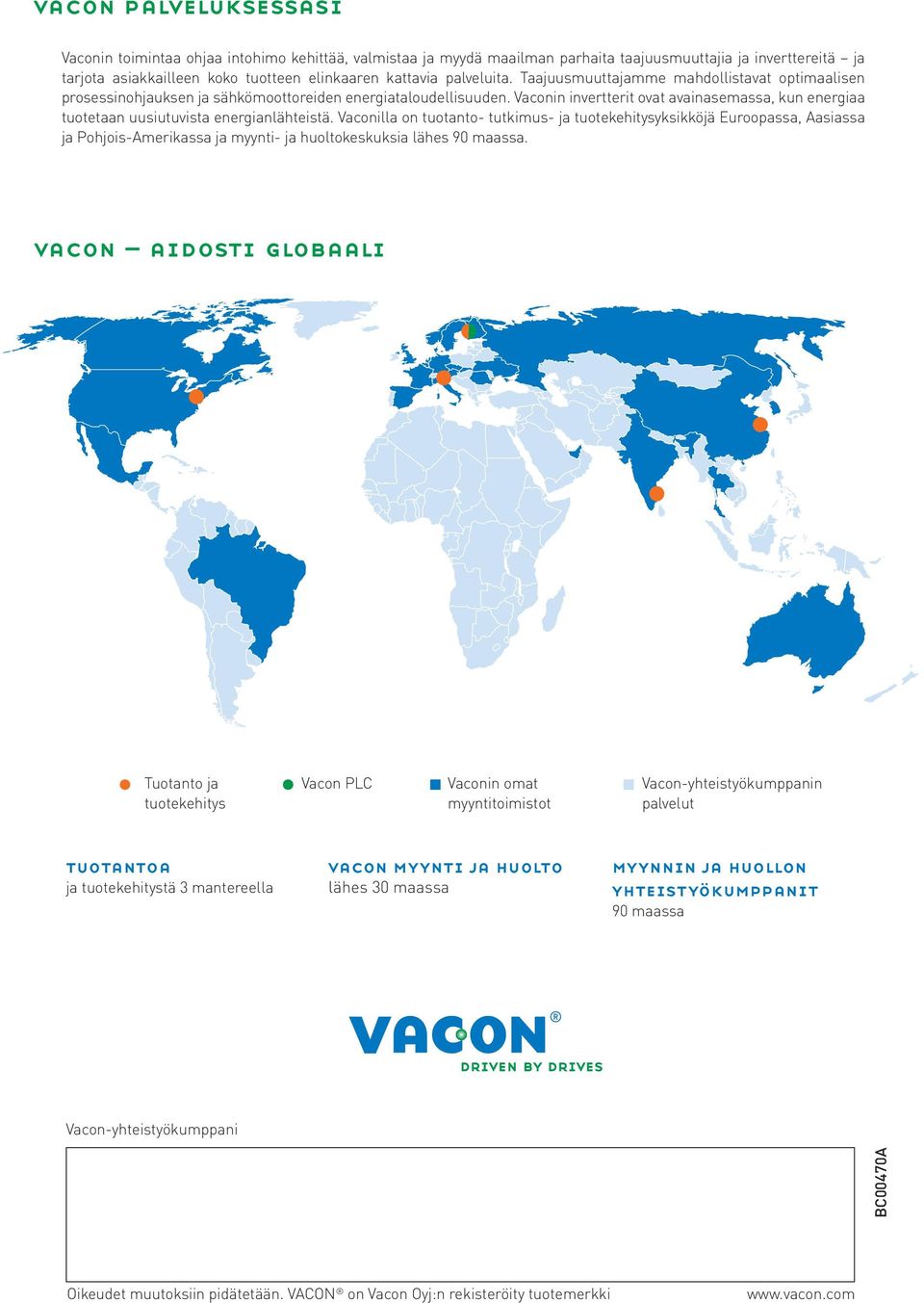 Vaconin invertterit ovat avainasemassa, kun energiaa tuotetaan uusiutuvista energianlähteistä.