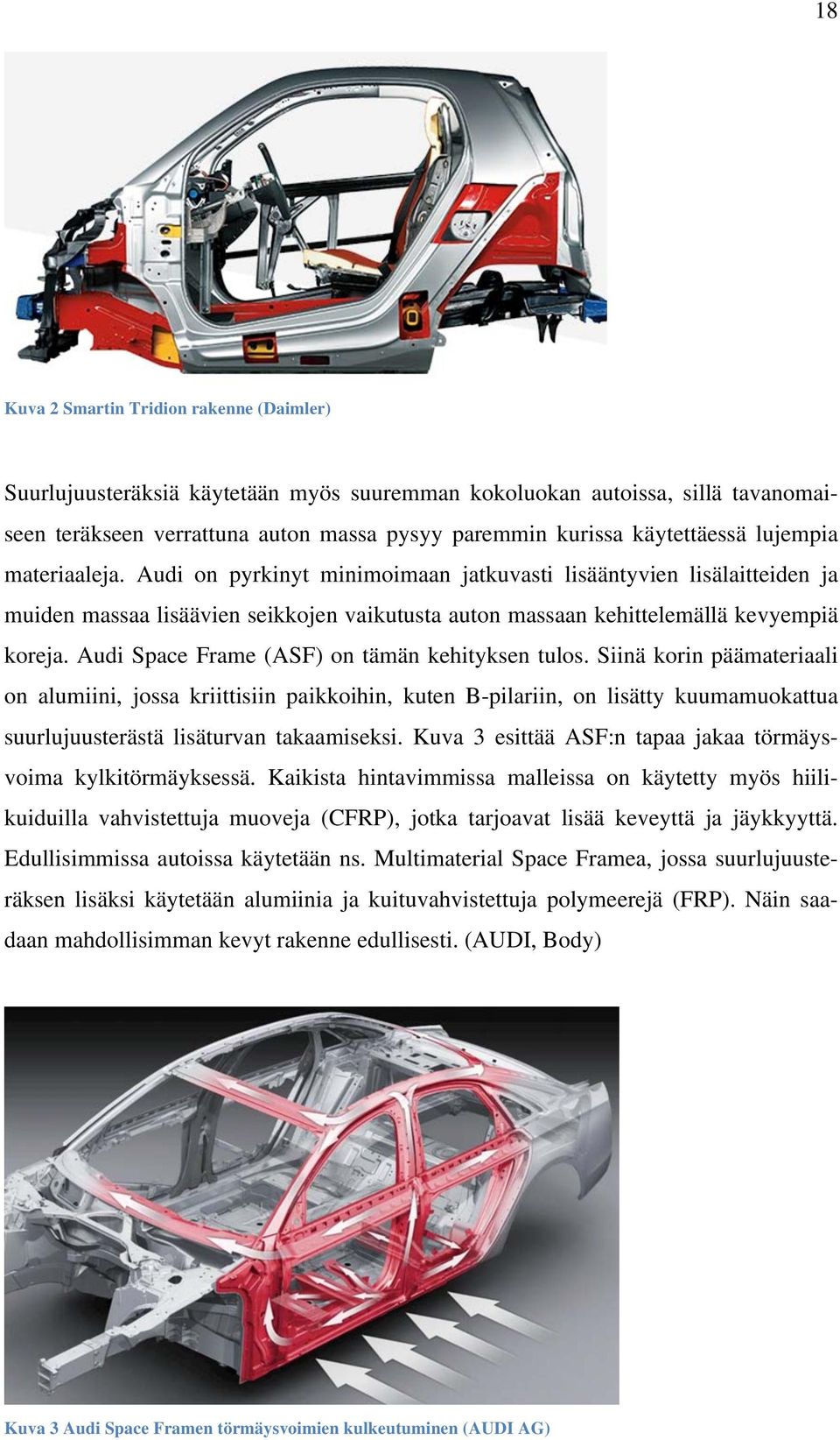 Audi Space Frame (ASF) on tämän kehityksen tulos.