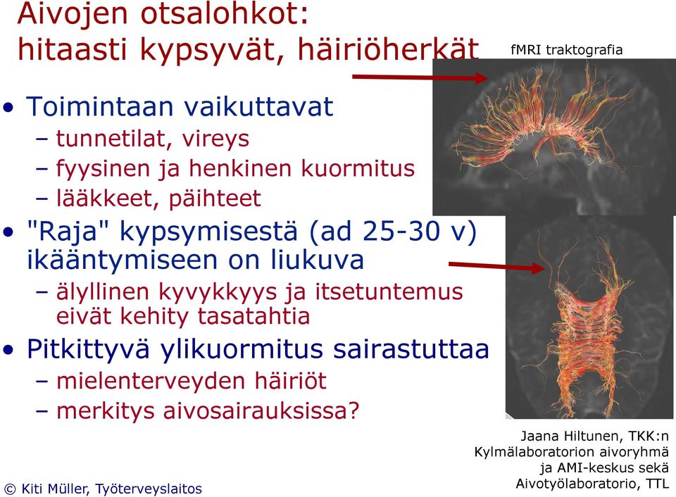 älyllinen kyvykkyys ja itsetuntemus eivät kehity tasatahtia Pitkittyvä ylikuormitus sairastuttaa mielenterveyden