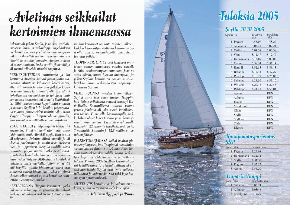 saapuvia. PERHESUHTEIDEN muuttuessa ja iän karttuessa Avletina kaipasi jotain uutta elämäänsä.