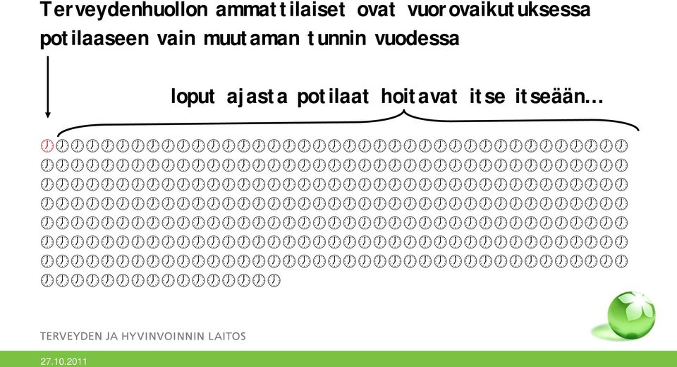 muutaman tunnin vuodessa loput ajasta